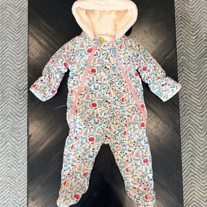 Boben Floral Hooded Kids 6-12 Months One Piece! Never Used!